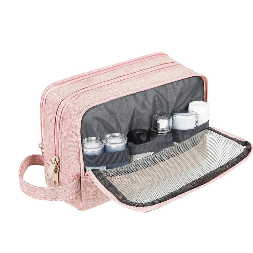Toiletry Bag Hanging Dopp Kit Shaving Small Toiletry Bag, Pink