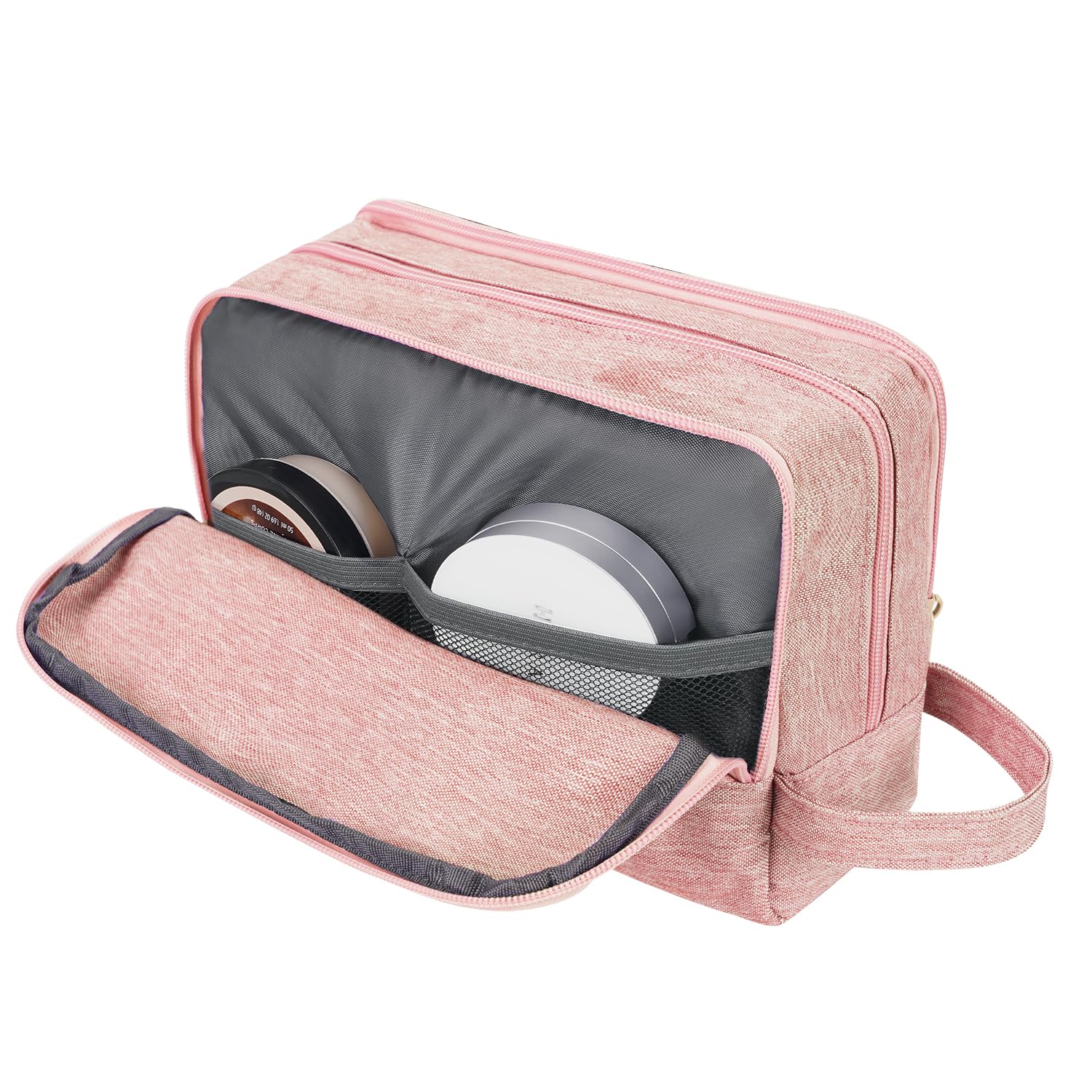 Toiletry Bag Hanging Dopp Kit Shaving Small Toiletry Bag, Pink