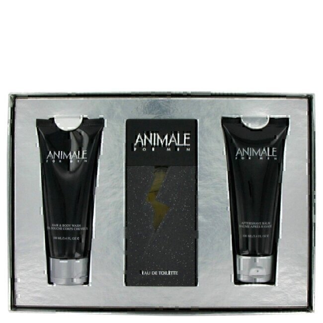 Men Gift Set -Eau De Toilette Spray + After Shave Balm + Body Wash